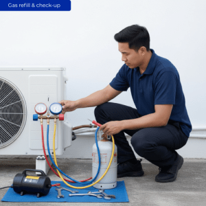 Gas refill & check-up