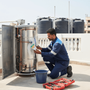 Heat pump tank cleaning With chemical Per Pouch